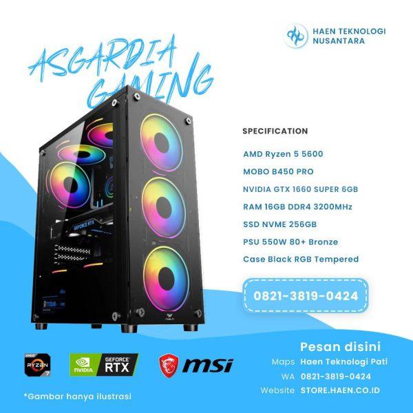 PC Gaming Rakitan Ryzen 5 5600 + GTX 1660 Super 6GB