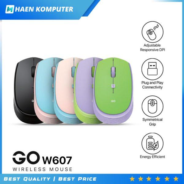 Mouse Fantech W607 mouse wireless silent click 2.4Ghz 1600DPI